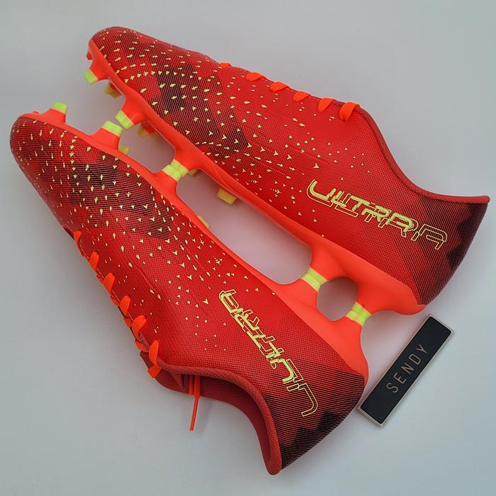Gambar Puma Ultra Play FG / AG 107187-02 Coral Fizzy Light Black Merah Orange Kuning Original 100% Ori Branded Resmi Sepatu Sepak Bola Soccer Football Firm Ground BNIB Brand New In Box - Merah, 43 dari SENDYYD undefined Tokopedia