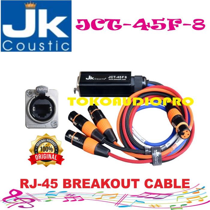 Gambar Kabel Break out RJ45 JK Coustic JCT45F8 JCT45M8 Kabel RJ45 - XLR - JCT45M8 dari TOKOAUDIOPRO undefined 3 Tokopedia