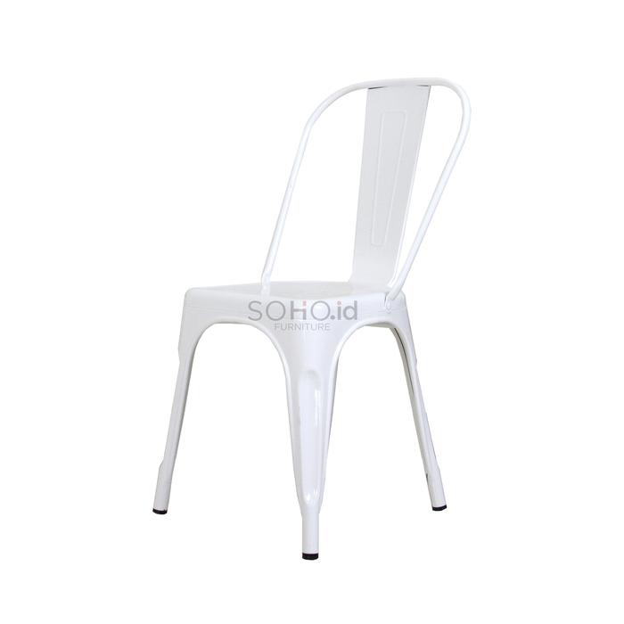 Gambar Soho.id Soho Kursi Cafe Besi Kursi Makan - Kursi Tolix Metal - Putih dari Soho.id Furniture undefined Tokopedia