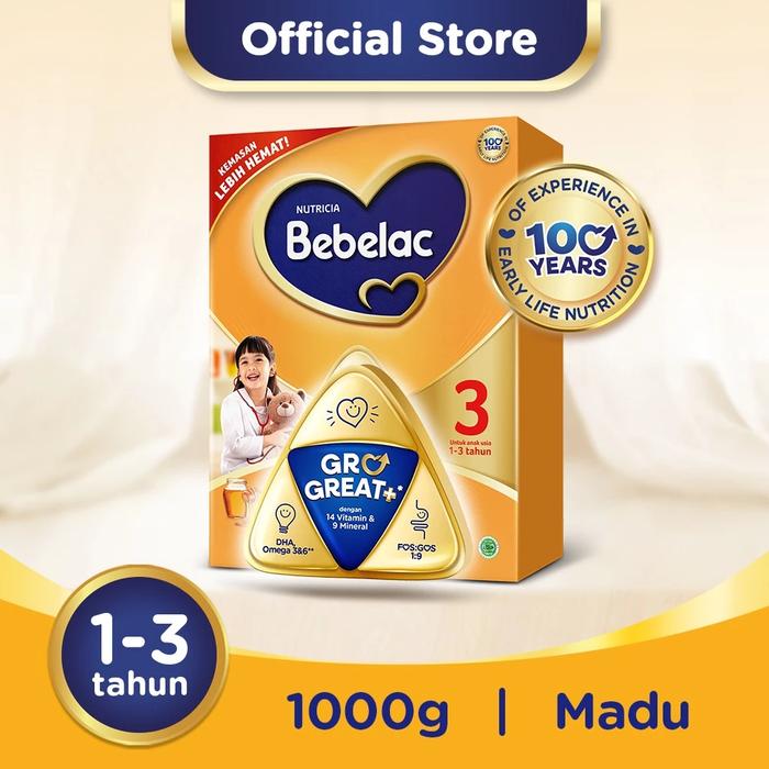 Gambar Bebelac 3 Susu Pertumbuhan Anak - Madu 1000g dari O.W.O Store Official undefined Tokopedia