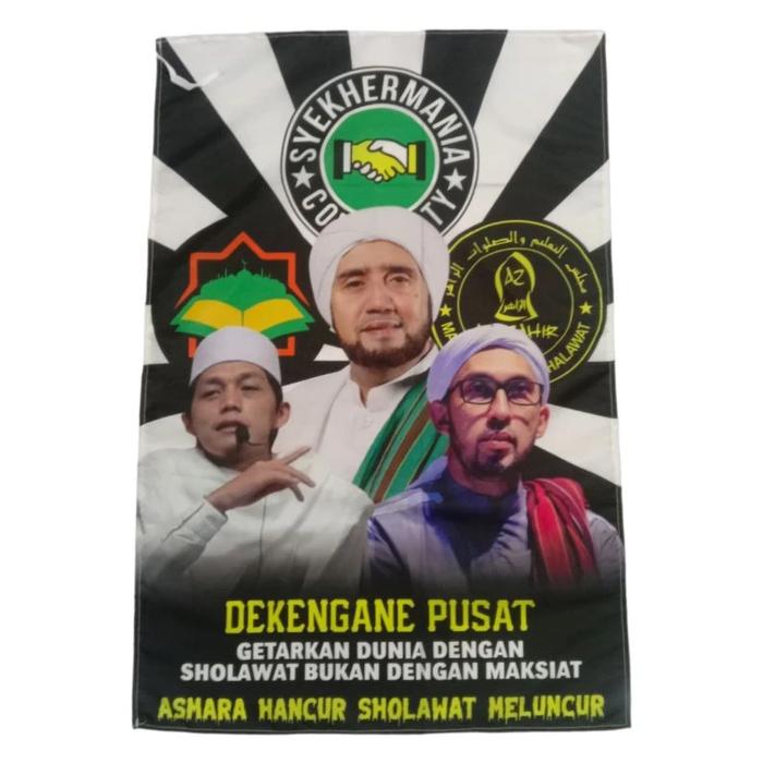Gambar (150x100) BENDERA MAJLIS SHOLAWAT Syecher Mania Pecinta Sholawat - fariasi8, 90cm x 60 cm dari Nadiaazzahra07 undefined Tokopedia