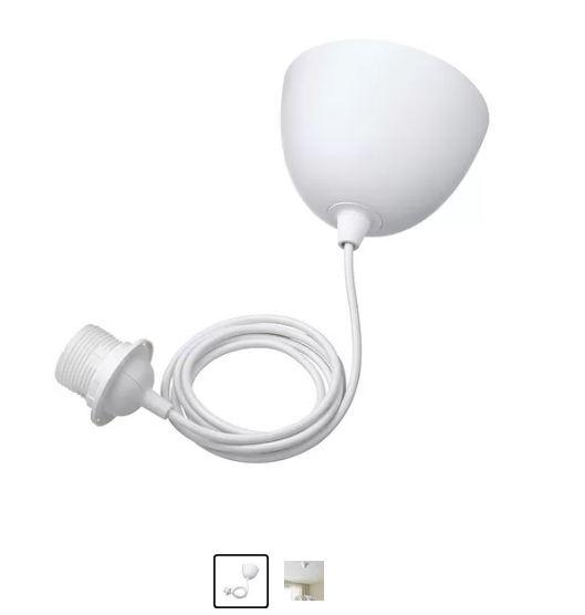 Gambar Lampion Kap lampu gantung, putih/buatan tangan, 45 cm - Kabel 1.8meter dari Furnistores8 undefined Tokopedia