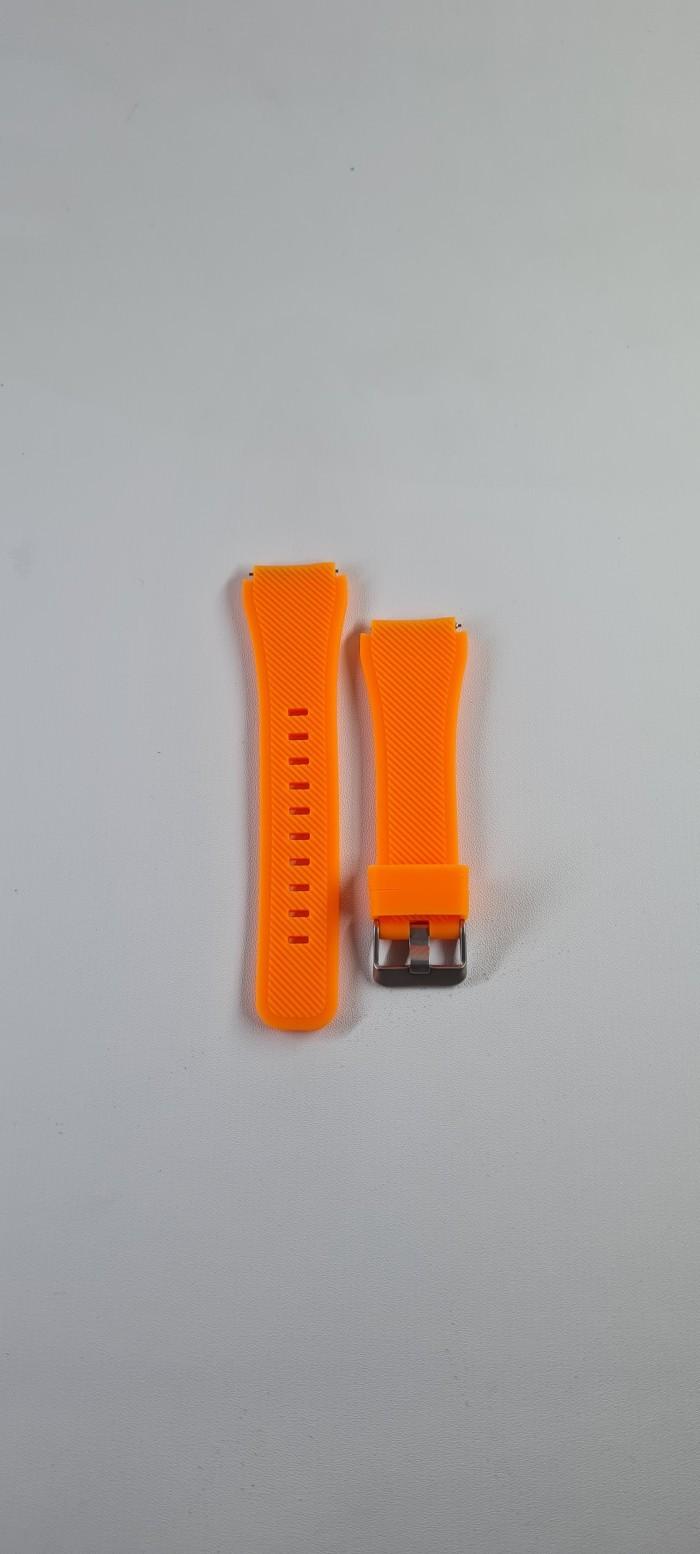 Gambar STRAP TALI JAM TANGAN SPORT RUBBER SMARTWATCH HAYLOU SOLAR PRO LS18 - Orange dari Liquidoffindonesia undefined Tokopedia