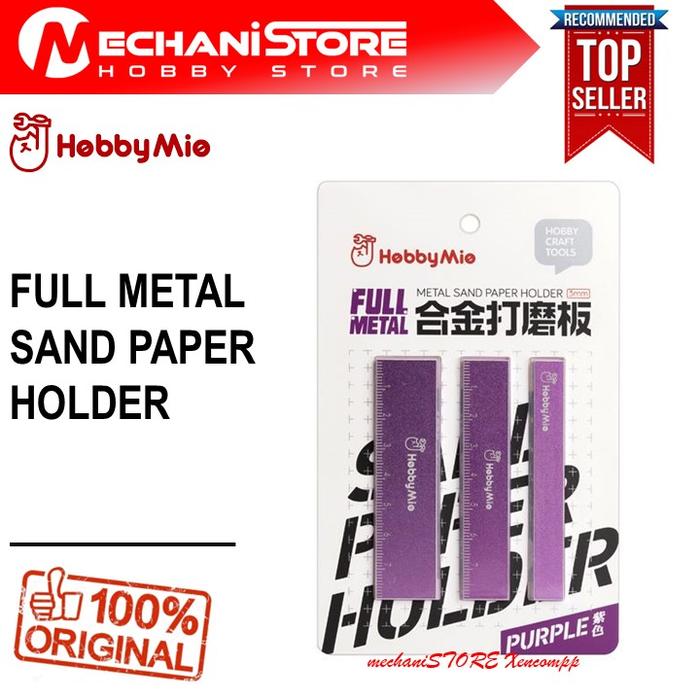 Gambar HOBBY MIO Full Metal Sandpaper Holder - Amplas Tools Model Kit - PURPLE dari mechaniSTORE Bandung undefined Tokopedia