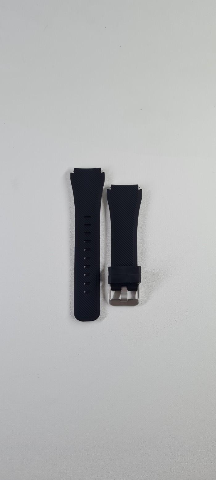 Gambar STRAP TALI JAM TANGAN SPORT RUBBER SMARTWATCH HAYLOU SOLAR PRO LS18 - BLACK dari Liquidoffindonesia undefined Tokopedia