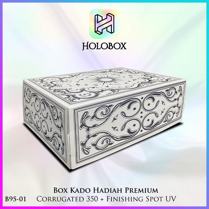 Gambar Box Kado - Kotak Hadiah Jumbo - Box Spot Uv - B95 - Putih dari HoloPackaging undefined Tokopedia