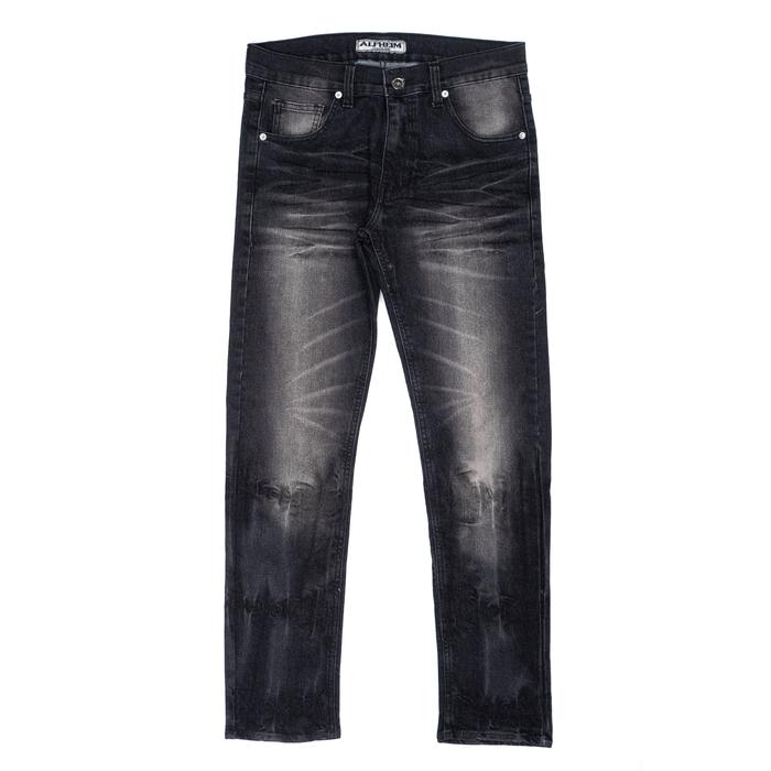 Gambar Long Pants Denim - AlfheimCloth.Inc Slim Fit Men StuffBlack Cloude - StufBlck Cloude, M dari ALFHEIM CLOTH.INC undefined Tokopedia