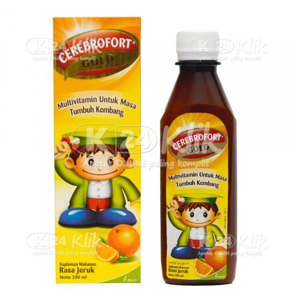 Gambar Cerebrofort Gold Jeruk 200ml (per Botol) dari K24Klik undefined Tokopedia