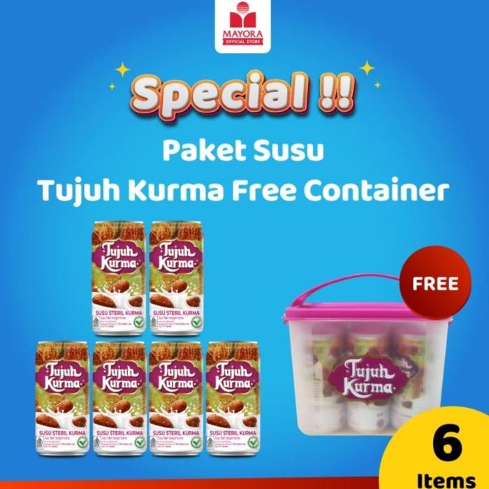 Gambar Paket Susu Tujuh Kurma 6pcs + Free Container / Tujuh Susu Kurma 6 pcs dari Makin-Jaya88 undefined Tokopedia