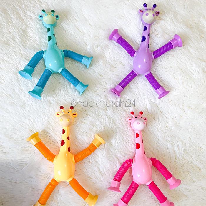 Gambar Mainan Edukasi Anak Jerapah dengan LED Suction Cup Tabung Teleskopik dari Snackmurah24 undefined Tokopedia