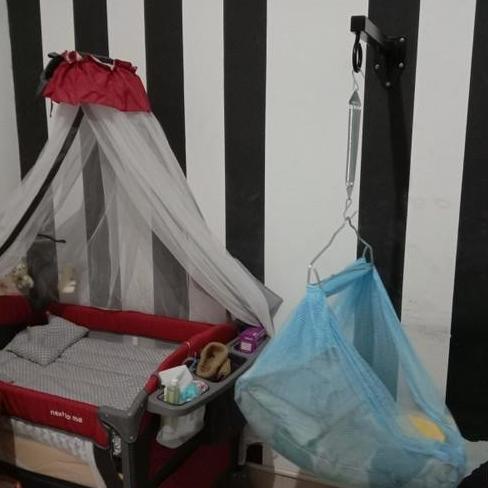 Gambar NEW PRODUCT GANTUNGAN AYUNAN BAYI BRAKET TERMURAH - GANTUNGAN SAMSAK - Hitam, Panjang 30 Cm dari RanauStoree undefined Tokopedia