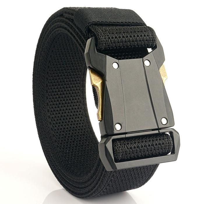 Gambar Bitzen Ikat Pinggang Pria Elastis Nylon Sabuk Pria Tactical - Hitam dari BITZEN FASHION undefined Tokopedia