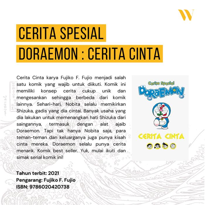 Gambar Komik "Cerita Spesial Doraemon" by Fujiko F. Fujio terbaik - Cerita Cinta dari wellbooks undefined Tokopedia