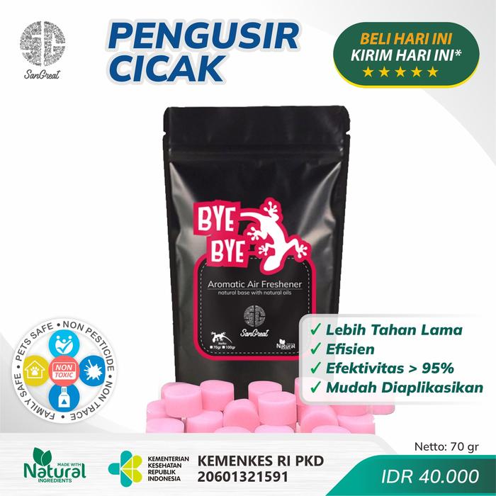 Gambar Pengusir cicak non pestidisa kemasan ekonomis Bye Bye cat dari SanGreat Mart undefined Tokopedia
