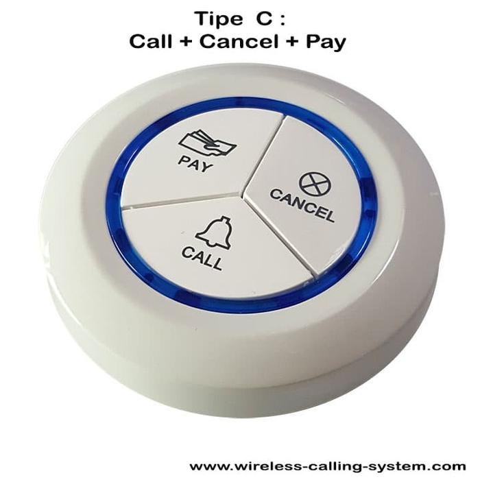 Promo Wireless Calling Button White WCS800 - Tipe C 3 Button - Jakarta ...