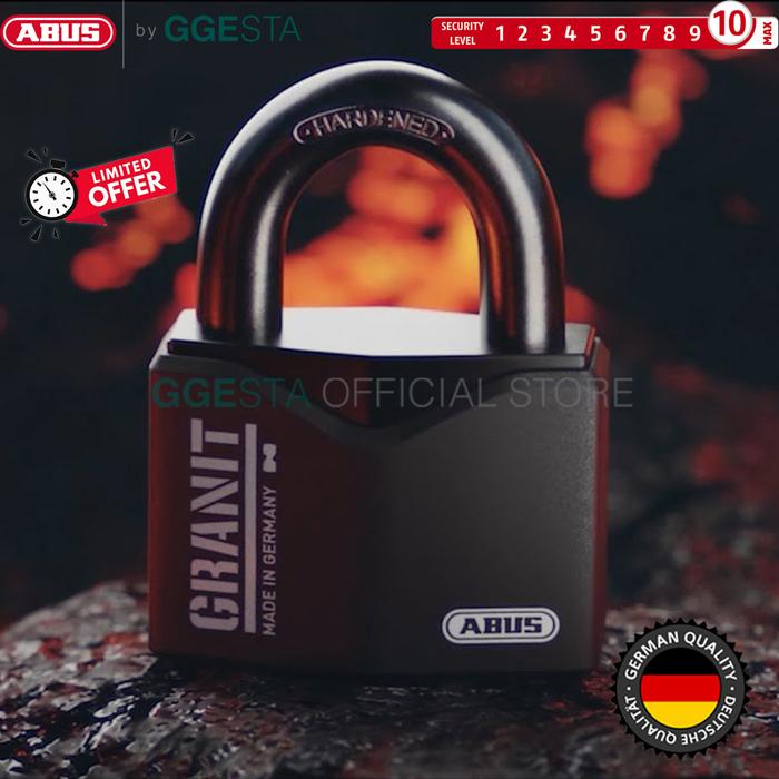 ABUS Granit Plus 南京錠 2鍵付き　37/80 ABUS Granit Plus 南京錠 2鍵付き 37/80（ABUS 南京錠