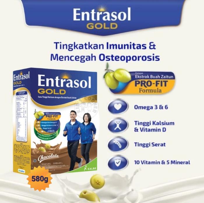 Gambar Entrasol Gold 580gr Vanila / Coklat Susu Kalsium - Coklat dari Kid's Corner Susu undefined Tokopedia