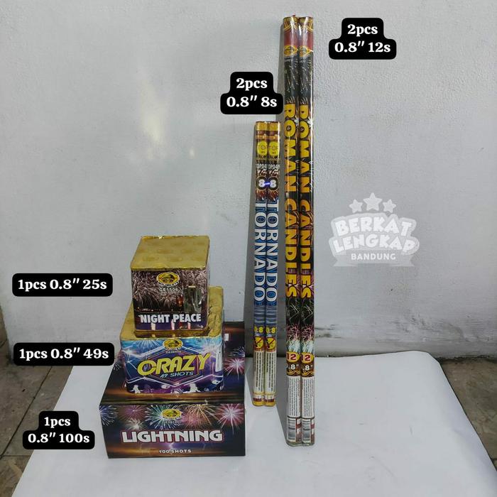 Gambar Kembang Api Paket B 1,250jt / Paket Kembang Api Tahun Baru / Lebaran dari Berkat Lengkap Bandung undefined Tokopedia