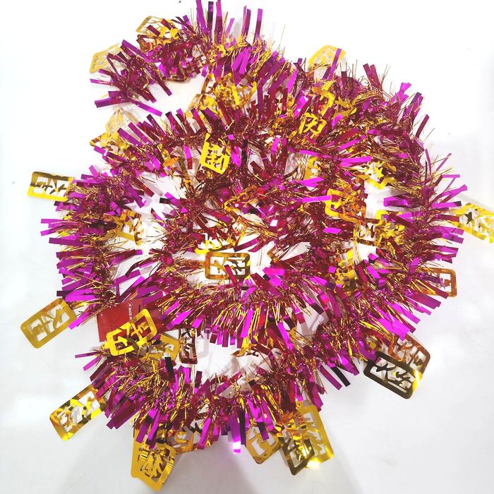 Gambar Slinger Imlek Merah Murah Hiasan Dekor Hampers Sincia Tinsel Party - SS955 Ping PINK dari MadisonShop undefined Tokopedia