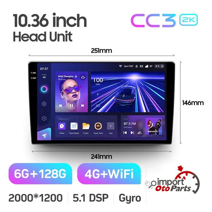 Gambar Head Unit Android TEYES CC3 2K - 10.36 2K 128G dari Import Otoparts undefined Tokopedia