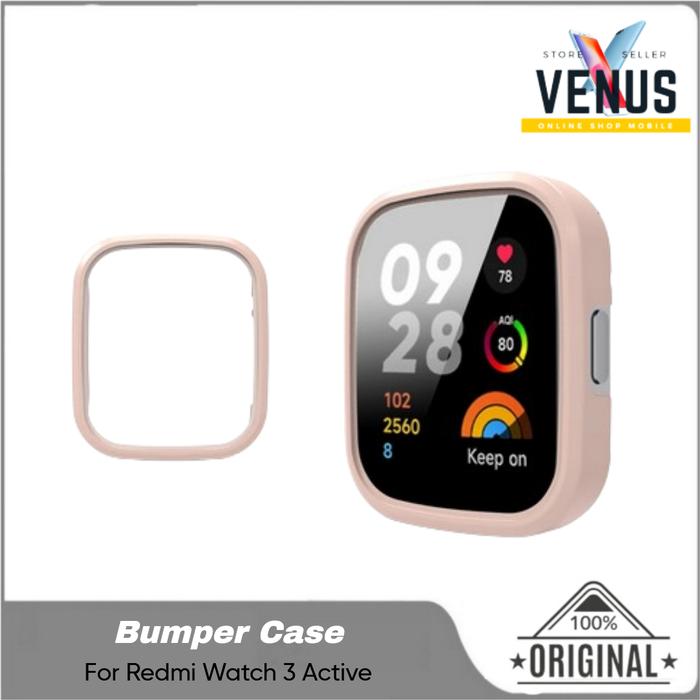 Gambar Bumper Case For Redmi Watch 3 Active Full Cover Screen Protector Frame - Pink dari Venus Mobile undefined Tokopedia