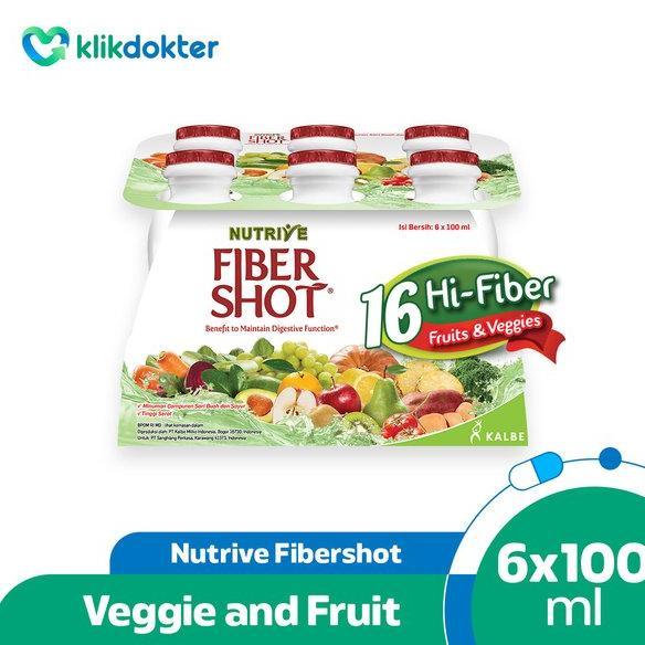 Gambar [ Gratis ongkir ] Nutrive Fibershot Fruit Veggie 6x100ml dari anjani 01 undefined Tokopedia