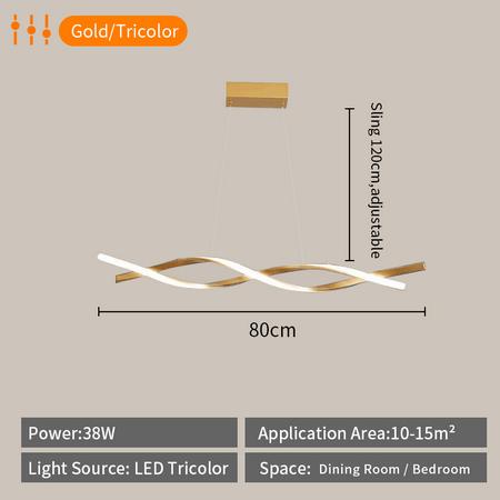 Gambar Lampu Gantung/Lampu Gantung Plafon Minimalis/Lampu Gantung LED - emas, 3 warna dari Vendido One undefined Tokopedia