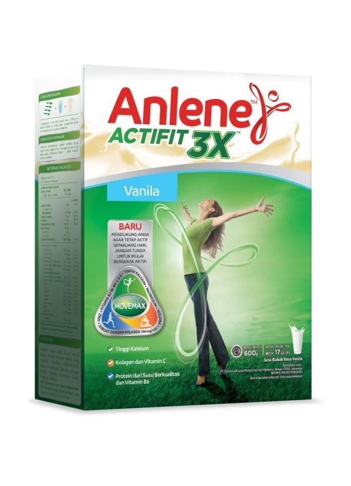 Gambar ANLENE ACTIFIT VANILA 600G dari Taqwaa Mart undefined Tokopedia