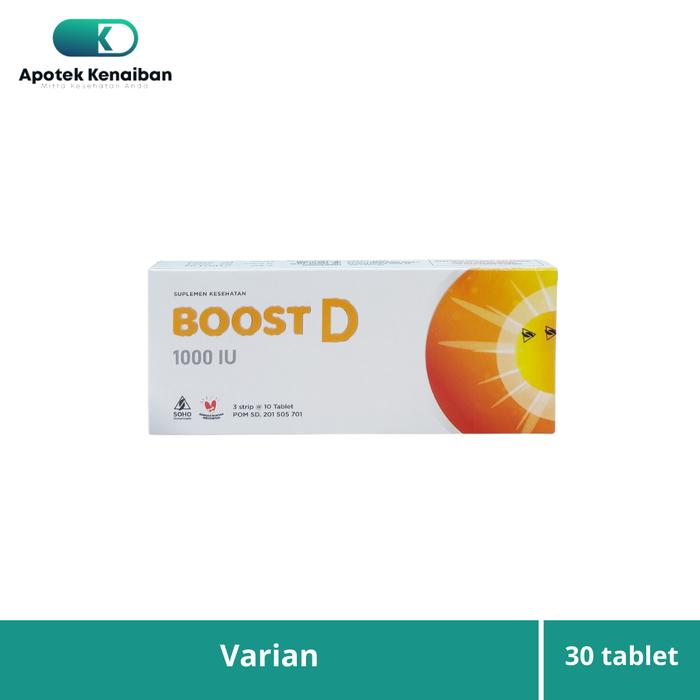 Gambar BOOST D 1000 IU VITAMIN D UNTUK IBU HAMIL / MENJAGA KESEHATAN TULANG - BOX - 30 TAB dari Apotek Kenaiban undefined Tokopedia