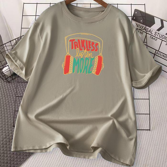 Gambar Three Pigeon T-Shirt TALKLESS - Casual Pria High Quality 100% Cotton - Dusty Green, 4XL dari Three Pigeon Official undefined Tokopedia