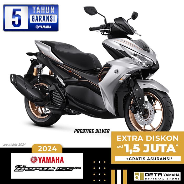 Gambar DETA-Sepeda Motor Yamaha All New Aerox 155 ABS Connected 2024 - Prestige Silver, Jakarta dari DETA Yamaha Pd Bambu undefined Tokopedia