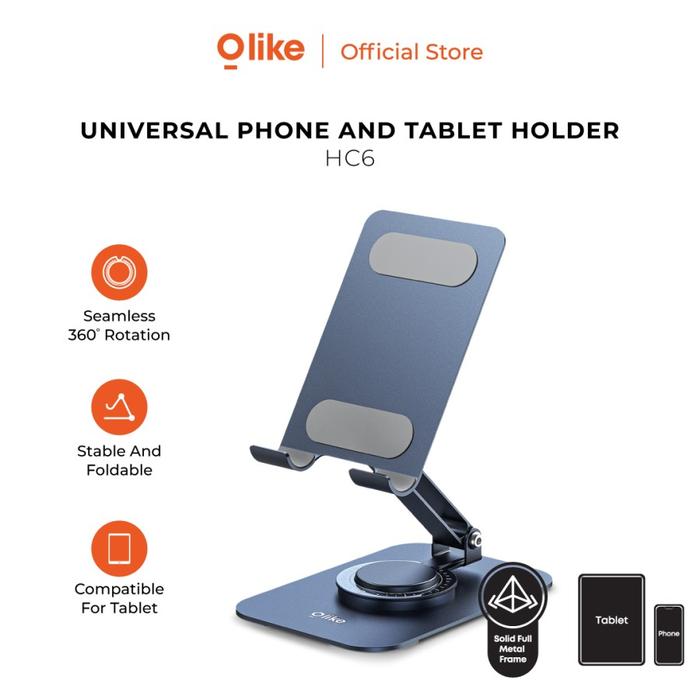 Gambar Olike HC5 Phone Holder Stand Desk Foldable Dudukan HP Meja Anti Slip - HC-6 GREY dari GADVENTIA Kota Administrasi Jakarta Barat Tokopedia