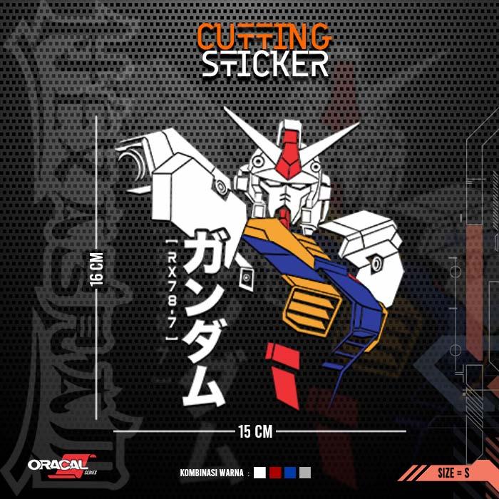 Gambar Cutting Sticker Manga GUNDAM RX-78-2 | Stiker Visor motor - S dari Hexagram Stiker undefined Tokopedia