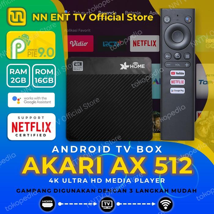Gambar Android TV Box Akari AX512 Root 4K UHD RAM 2GB ROM 16GB (NEW) - AX512 - BEKAS dari NNTV Official Store undefined Tokopedia