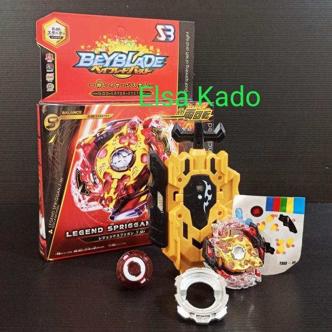 Gambar Beyblade Burst Legend Spriggan Launcher LR Gangsing God Layer B-86 - B-86 dari kotimah 3232store undefined Tokopedia