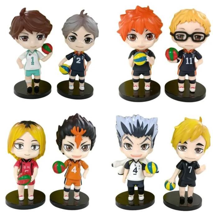 Gambar Action Figure Team Sport Volley Haikyuu Anime Chibi Ver Set 8 pcs dari kotimah 3232store undefined Tokopedia