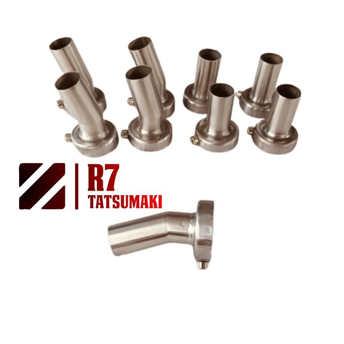 Gambar DB Killer Outlet Baud Peredam Suara Knalpot Racing Universal 38 50 mm - Outlet Bengkok dari R7 Tatsumaki Knalpot undefined Tokopedia