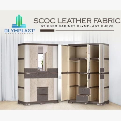 Gambar Lemari Pakaian Plastik 3 Pintu OLYMPLAST SCOC - Leather dari Kanigara Outlet undefined Tokopedia