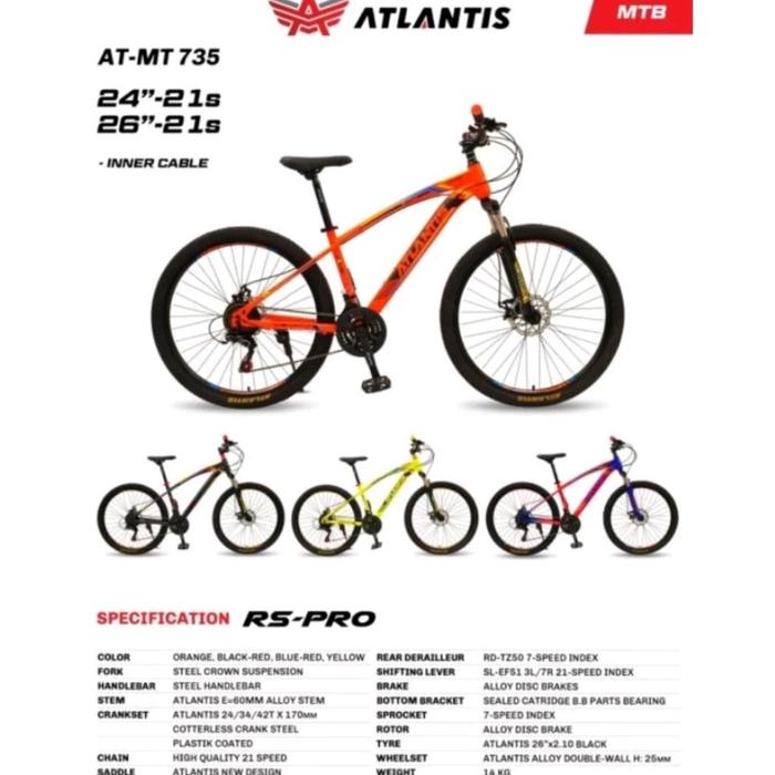 Gambar Sepeda gunung 26" Atlantis rem cakram dari Liuss bike undefined Tokopedia