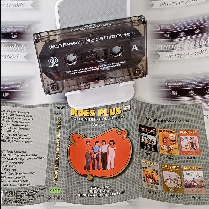 Jual kaset pita Koes Plus Golden hits Collection Vol.5 - Kota Bandung ...