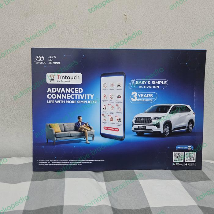 Jual brosur katalog mobil toyota t intouch 2023 leaflet Kota Surabaya