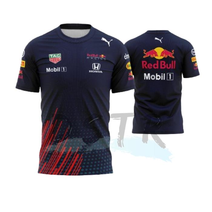 Jual Kaos Jersey F1 Formula One Team Redbull 2021 Fullprint Pendek