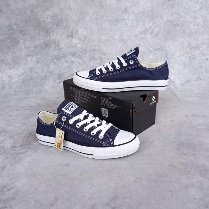 Jual Sepatu CONVERSE CHUCK TAYLOR ALL STAR OX NAVY WHITE 36