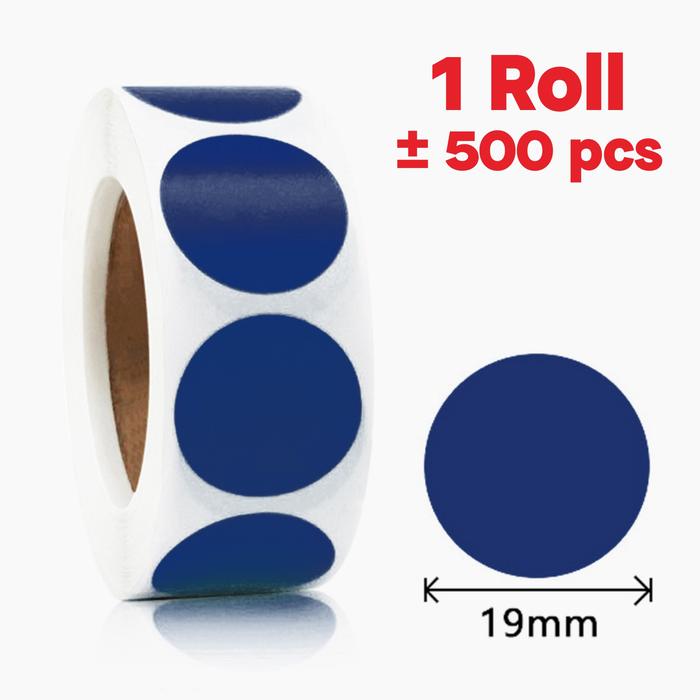 Gambar Sticker Dot Marker Warna Bundar Polos diameter 1,3 cm / 1,9 cm - 1,9cm- Biru Tua dari Derrick Charlton Shop undefined Tokopedia