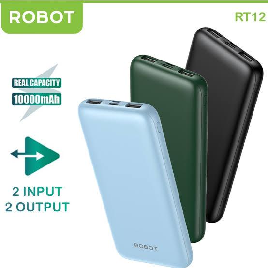 Gambar power bank robot RT12 10000 mah - Hitam dari pakisko ponsel undefined Tokopedia