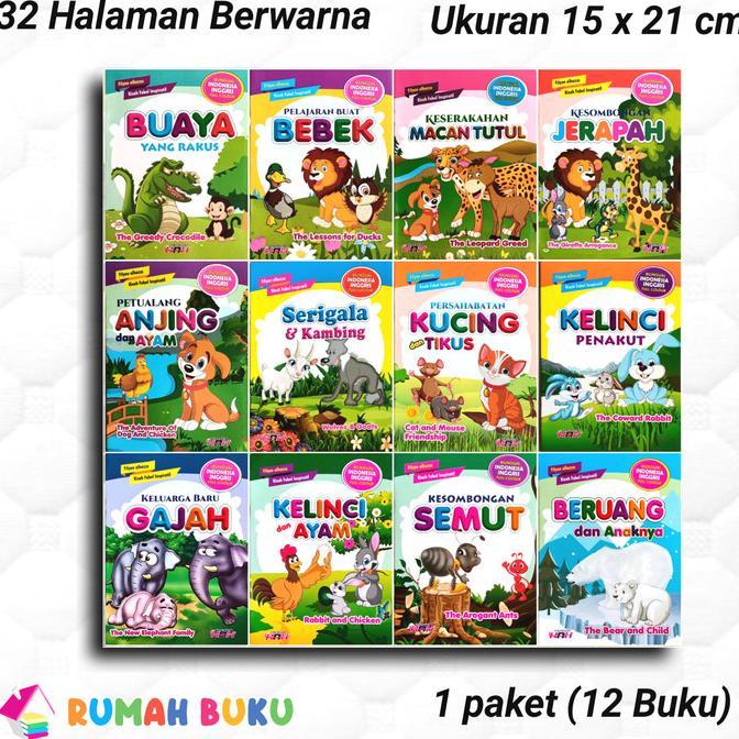 Gambar TERLENGKAP Buku cerita murah 1 paket (12buku) - kucing & kawan dari Serenadee undefined Tokopedia