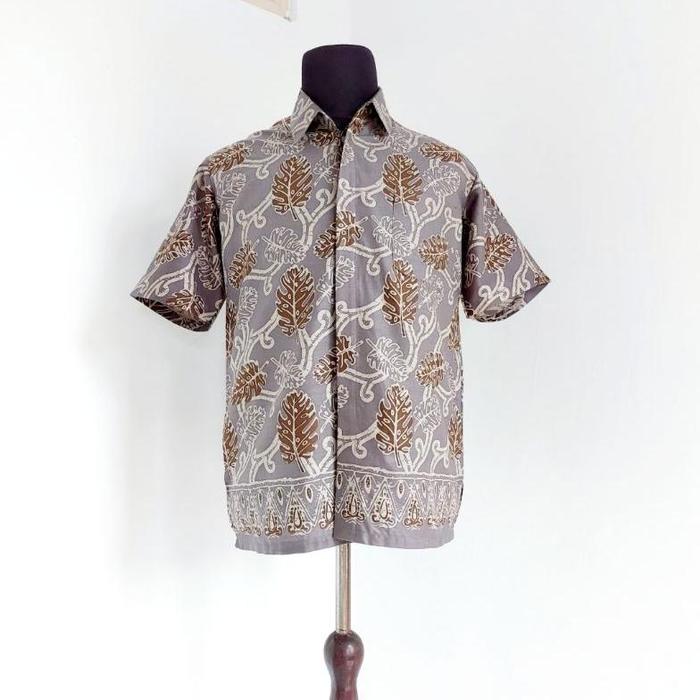 Gambar Hem Batik Pria Lengan Pendek - Baju Batik Pria - Hem Batik Pria M L Xl - Hem timika hijo, M dari BATIK TRENDI_NEW undefined 4 Tokopedia
