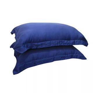 Gambar Sarung Bantal Guling Serat Bambu Organic Sutra Lyocell Polos - Navy, 2 Sarung Bantal dari SoulmateBedsheet undefined Tokopedia