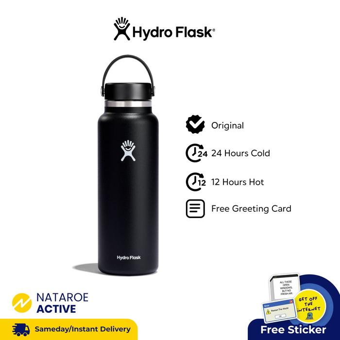 Gambar Hydro Flask Tumbler 40oz Wide Mouth Flex Cap - Black dari Nataroe Active Indonesia undefined Tokopedia