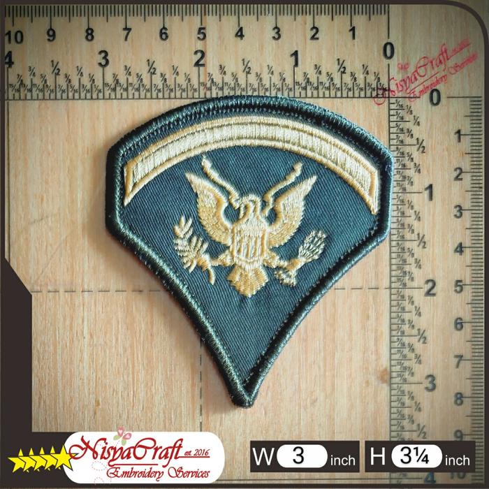 Gambar NCEP0101-0512- US ARMY Enlisted Personnel Specialist Rank Patch Bordir - 02-SPC2 dari NisyaCraft undefined Tokopedia
